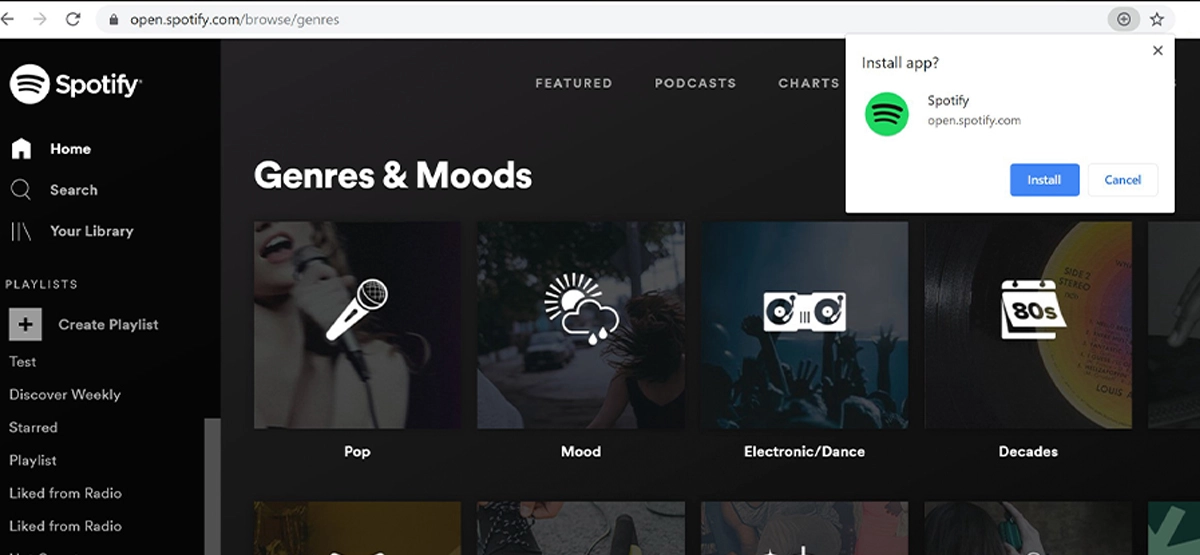 Spotify als voorbeeld van een Progressive Web App